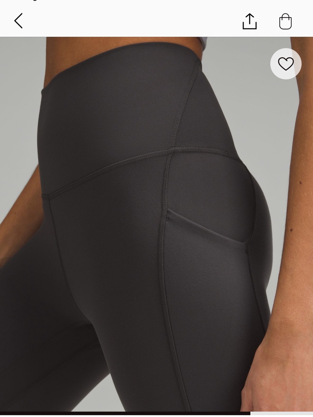lululemon athletica High-Rise Leggings with Pockets - graphite gray